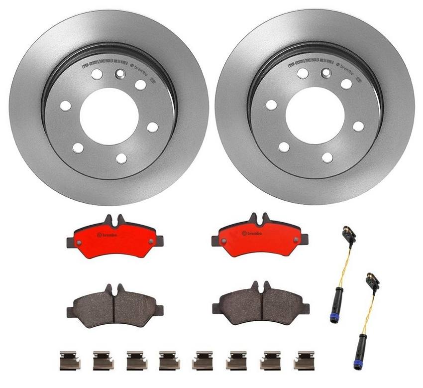 Mercedes Sprinter Brembo Brakes Kit – Pads and Rotors Rear (298mm) (Ceramic) – Brembo 1535114KIT