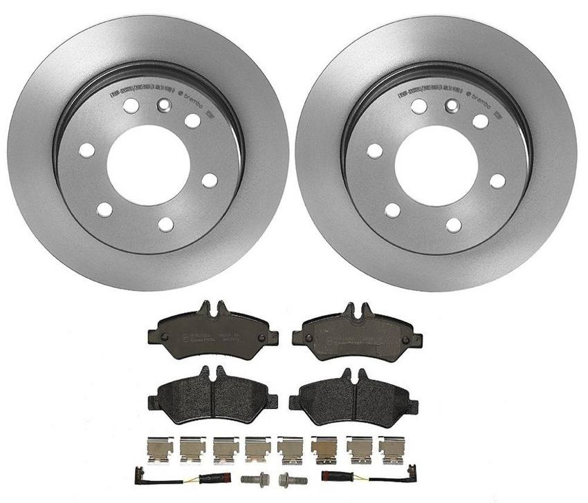 Mercedes Sprinter Brembo Brakes Kit – Pads and Rotors Rear (298mm) (Low-Met) – Brembo 1535126KIT