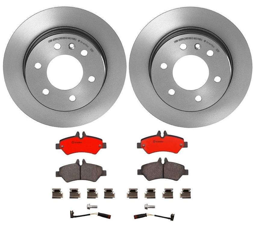 Mercedes Sprinter Brembo Brakes Kit – Pads and Rotors Rear (298mm) (Ceramic) – Brembo 1535133KIT