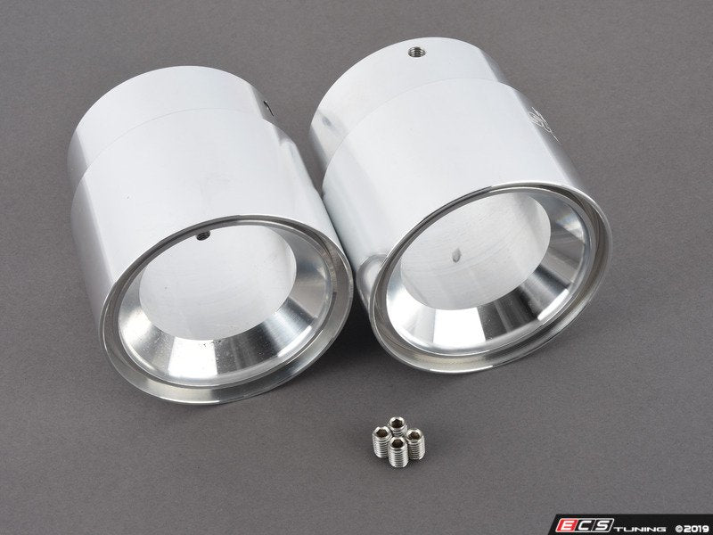 BMS Billet Exhaust Tips - Silver