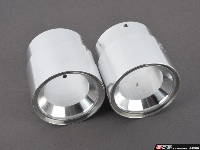 BMS Billet Exhaust Tips - Silver