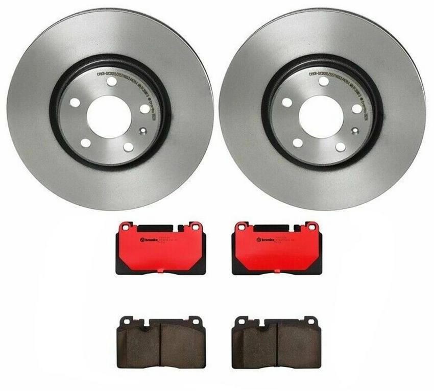 Audi Brake Kit – Pads and Rotors Front (320mm) (Ceramic) 8R0698151T – Brembo 1535176KIT