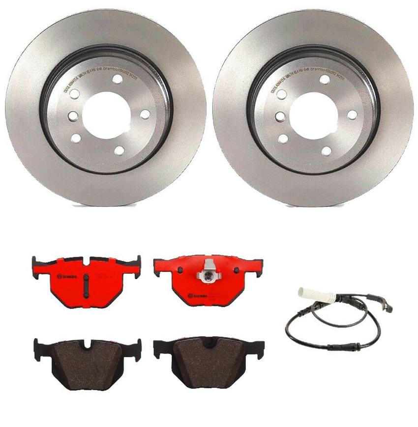 BMW Brembo Brake Kit – Pads and Rotors Rear (320mm) (Ceramic) 34356789493 – Brembo 1535241KIT