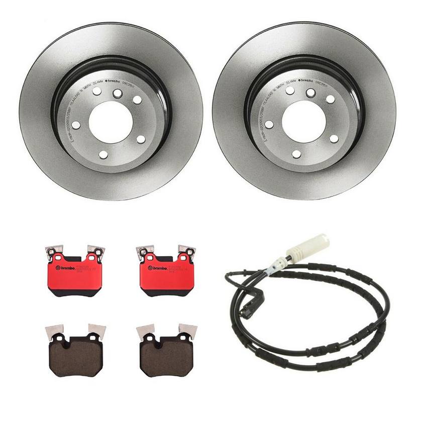 BMW Brembo Brake Kit – Pads and Rotors Rear (324mm) (Ceramic) 34356789445 – Brembo 1535301KIT