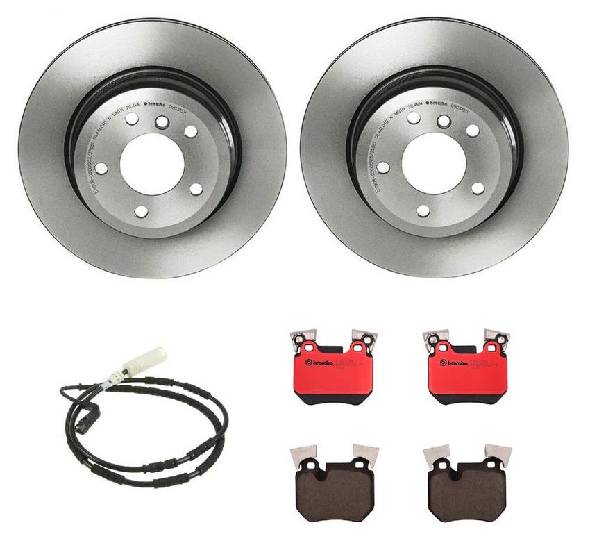 BMW Brembo Brake Kit – Pads and Rotors Rear (324mm) (Ceramic) 34356792564 – Brembo 1535311KIT