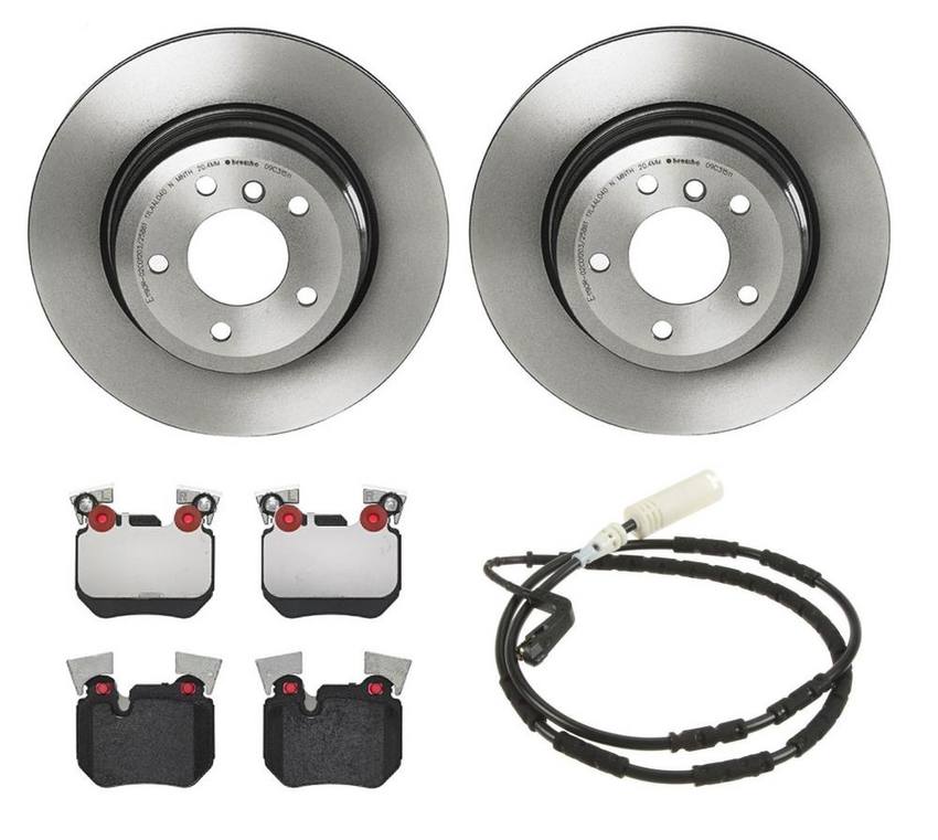 Brembo Brakes Kit – Pads and Rotors Rear (324mm) (Low-Met)