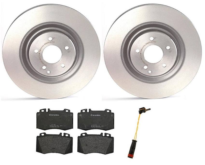 Mercedes Brakes Kit – Brembo Pads and Rotors Front (345mm) (Low-Met) 005420952041 – Brembo 1535356KIT