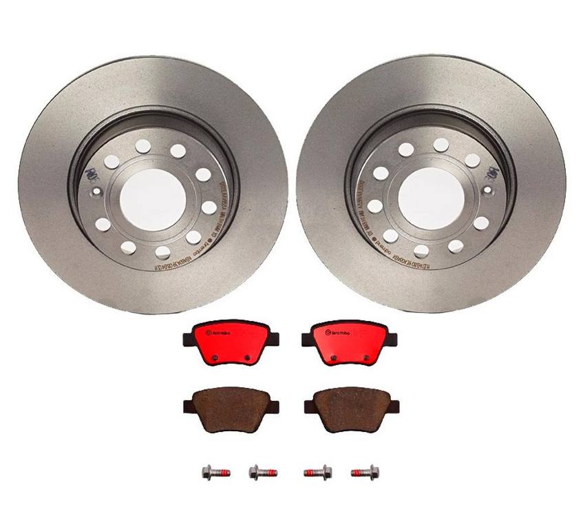 Audi VW Brakes Kit – Pads and Rotors Rear (272mm) (Ceramic) 5Q0615601D – Brembo 1535377KIT