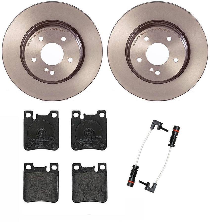 Mercedes Brembo Brakes Kit – Pads and Rotors Rear (300mm) (Low-Met) 210423081264 – Brembo 1535433KIT