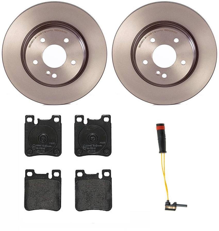 Mercedes Brembo Brakes Kit – Pads and Rotors Rear (300mm) (Low-Met) 210423081264 – Brembo 1535446KIT