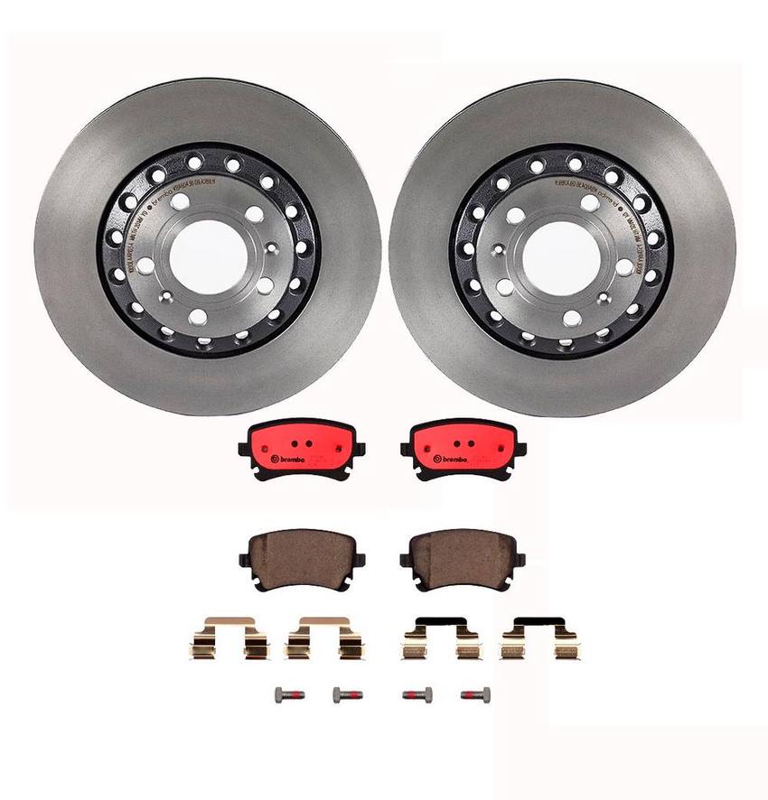 Audi Brembo Brake Kit – Pads and Rotors Rear (310mm) (Ceramic) 8E0698451P – Brembo 1535474KIT