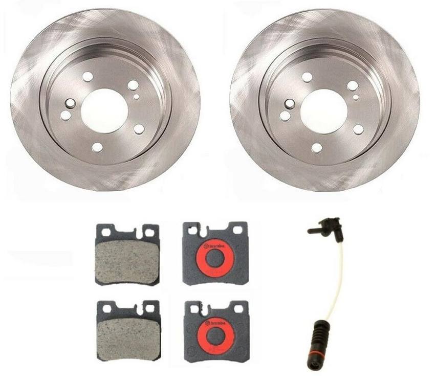 Mercedes Brembo Brakes Kit – Pads and Rotors Rear (278mm) (Ceramic) 129423001264 – Brembo 1535488KIT