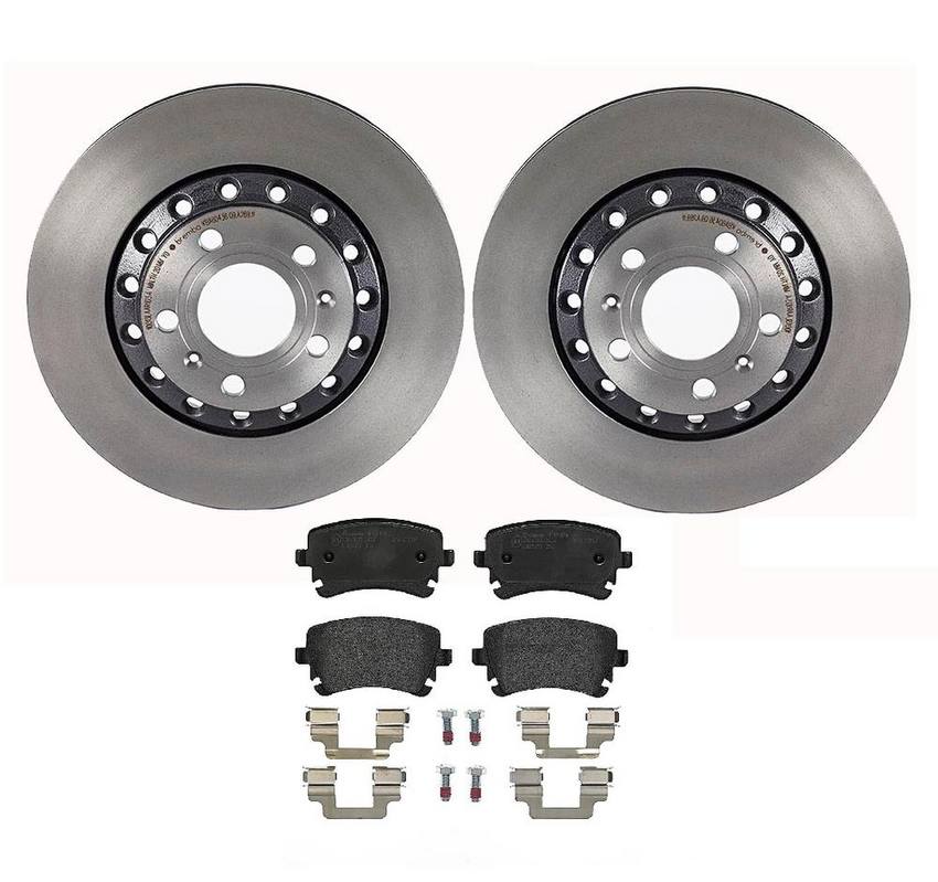 Audi Brembo Brake Kit – Pads and Rotors Rear (310mm) (Low-Met) 8E0698451P – Brembo 1535493KIT