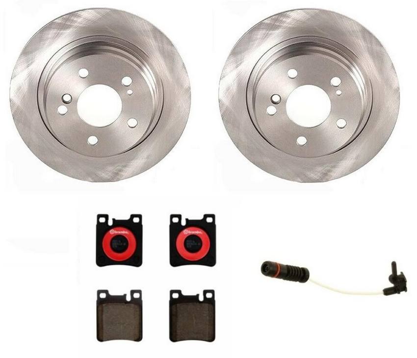 Mercedes Brembo Brakes Kit – Pads and Rotors Rear (278mm) (Ceramic) 129423001264 – Brembo 1535517KIT