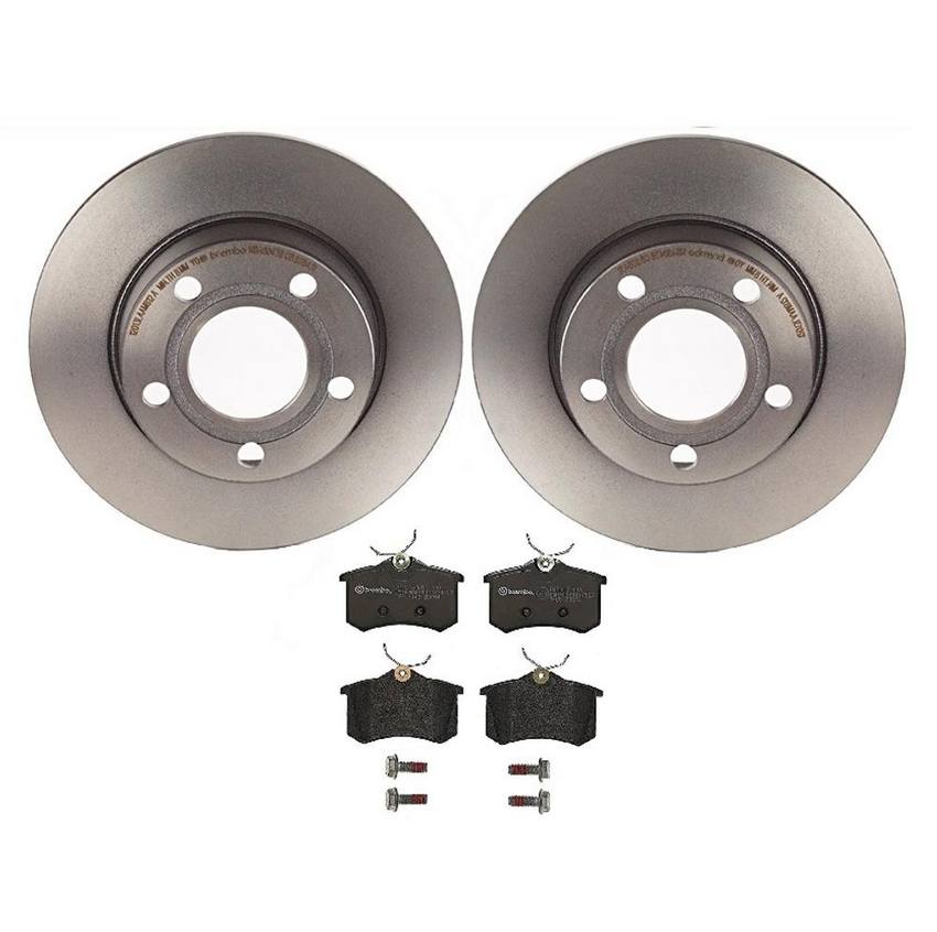 Brembo Brakes Kit – Pads and Rotors Rear (255mm) (Low-Met)