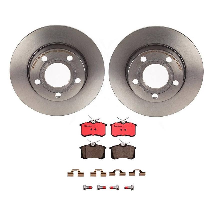 Audi Brembo Brake Kit – Pads and Rotors Rear (255mm) (Ceramic) 8E0698451L – Brembo 1535556KIT