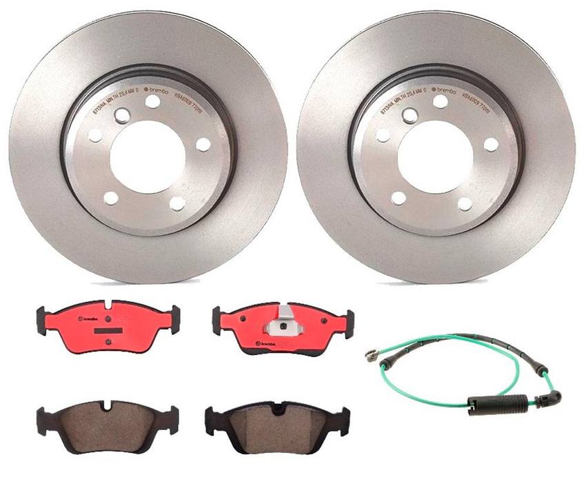 BMW Brembo Brake Kit – Pads and Rotors Front (300mm) (Ceramic) 34356751311 – Brembo 1535563KIT