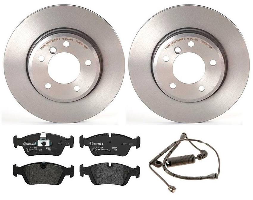 BMW Brembo Brake Kit – Pads and Rotors Front (300mm) (Low-Met) 34351164371 – Brembo 1535579KIT