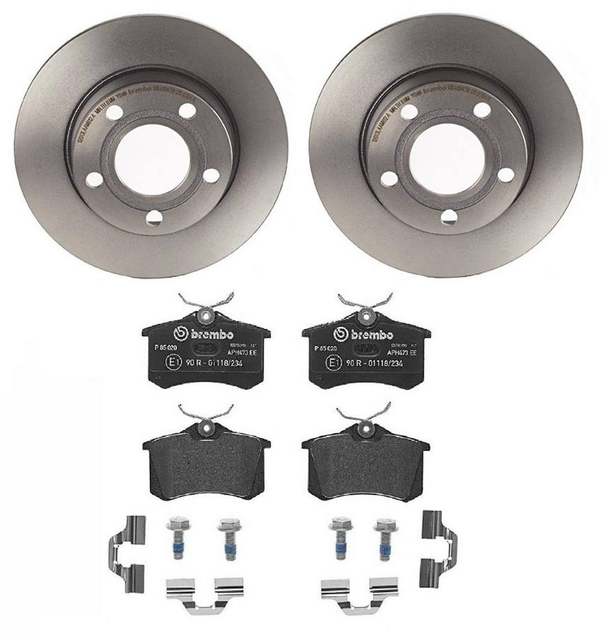 Brembo Brakes Kit – Pads and Rotors Rear (255mm) (Low-Met)