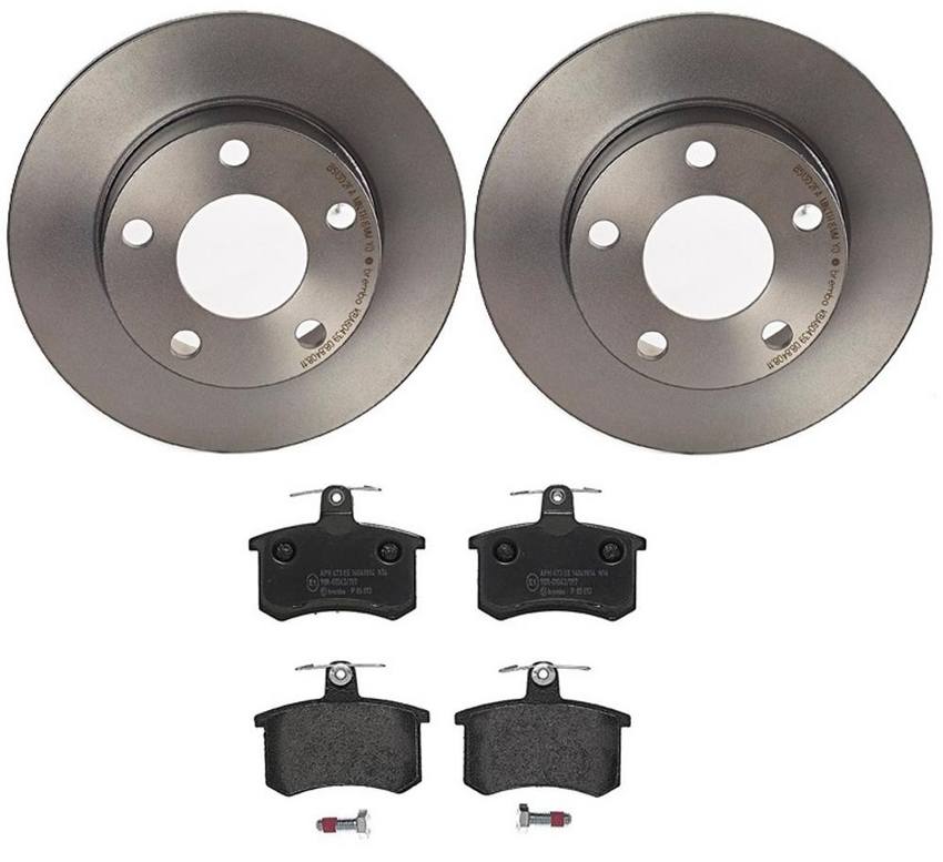 Audi Brembo Brake Kit – Pads and Rotors Rear (245mm) (Low-Met) 8D0615601A – Brembo 1535617KIT