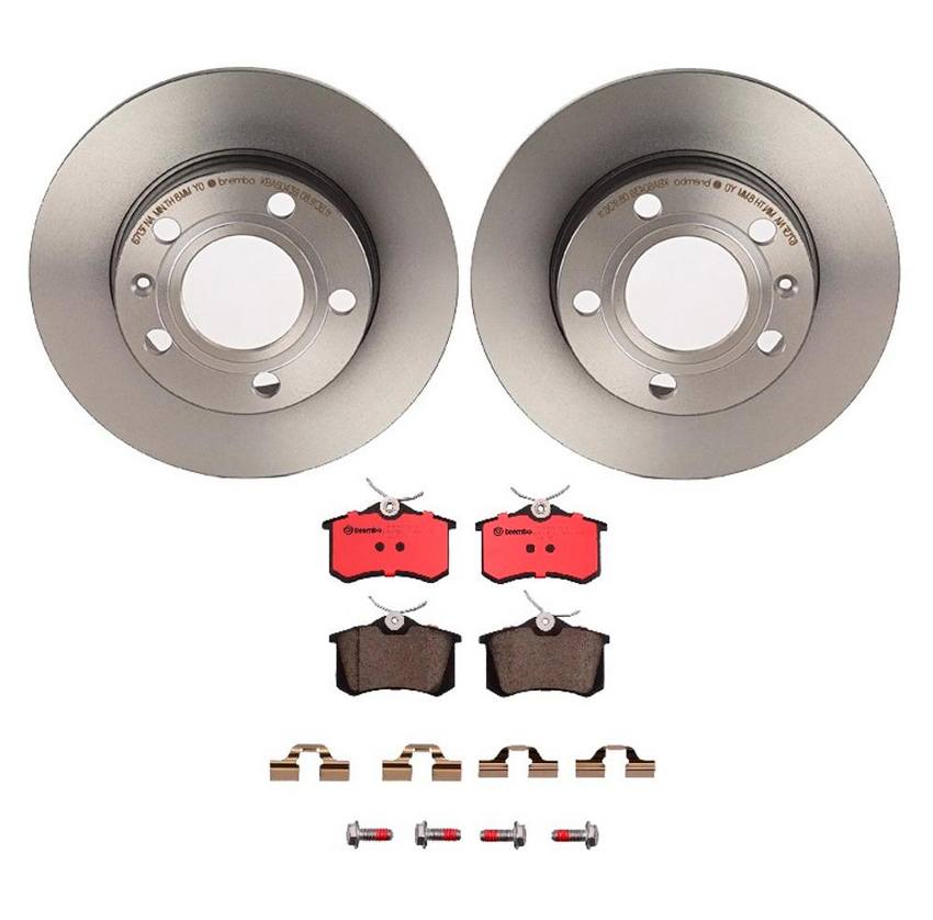 Audi Brembo Brake Kit – Pads and Rotors Rear (245mm) (Ceramic) 8E0698451L – Brembo 1535665KIT