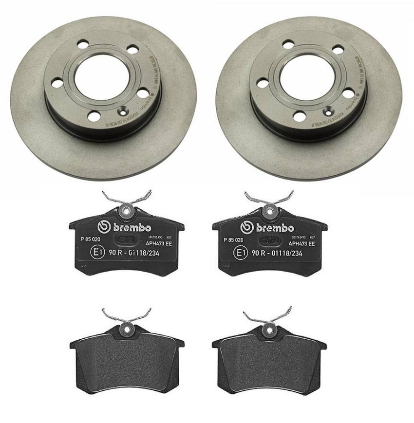 Brembo Brakes Kit – Pads and Rotors Rear (245mm) (Low-Met)