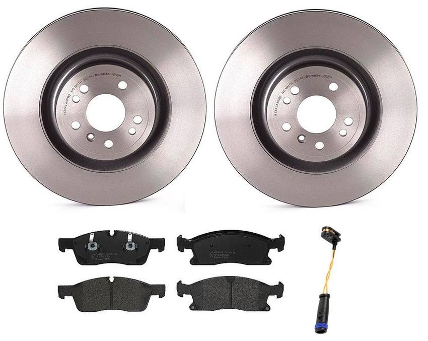 Mercedes Brakes Kit – Brembo Pads and Rotors Front (350mm) (Low-Met) 1664211400 – Brembo 1535733KIT