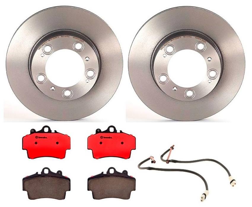 Porsche Brembo Brakes Kit – Pads and Rotors Front (298mm) (Ceramic) 99661236500 – Brembo 1535775KIT