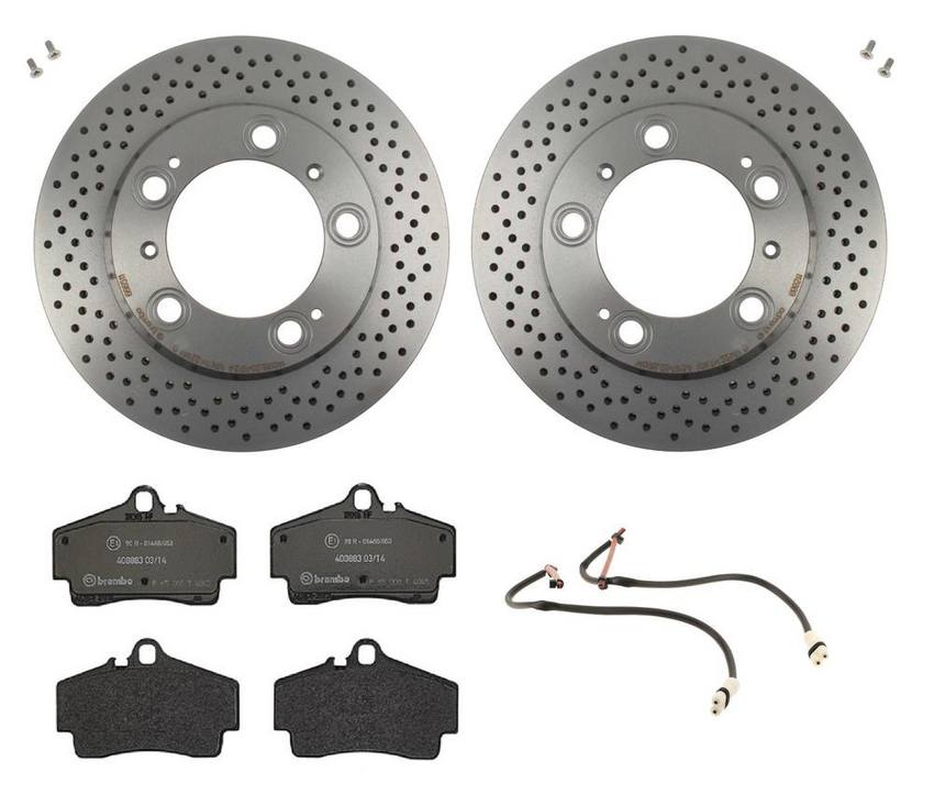 Brembo Brakes Kit – Pads and Rotors Rear (299mm) (Low-Met)