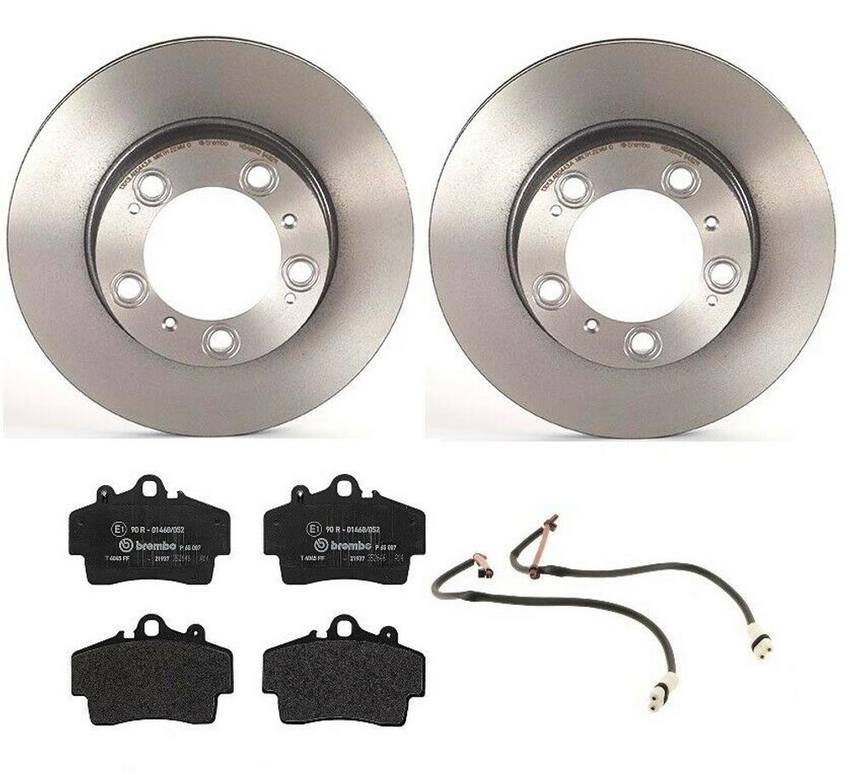 Brembo Brake Pads and Rotors Kit – Front (298mm) (Low-Met)