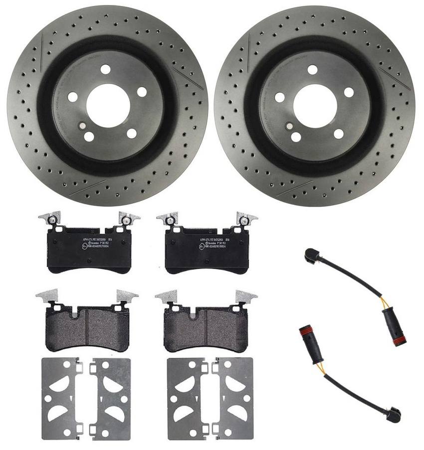 Brembo Brakes Kit – Pads and Rotors Rear (330mm) (Low-Met)