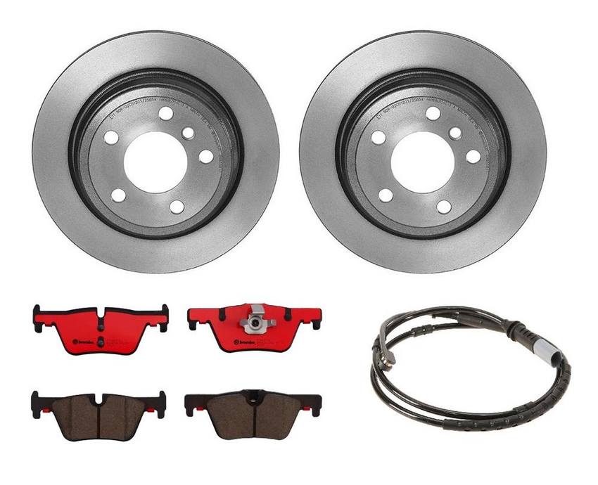 BMW Brembo Brake Kit – Pads and Rotors Rear (300mm) (Ceramic) 34356792292 – Brembo 1535882KIT