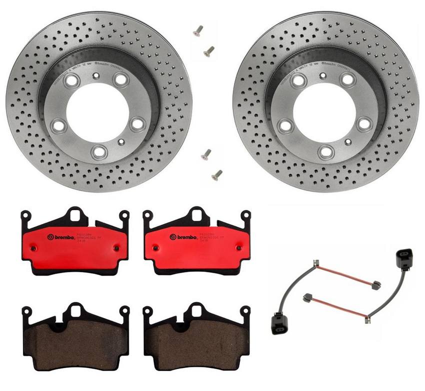 Brembo Brakes Kit – Pads and Rotors Rear (299mm) (Ceramic)