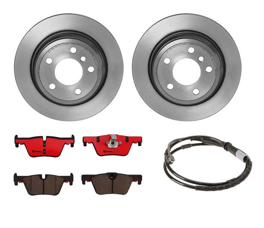 BMW Brembo Brake Kit – Pads and Rotors Rear (300mm) (Ceramic) 34356792292 – Brembo 1535911KIT