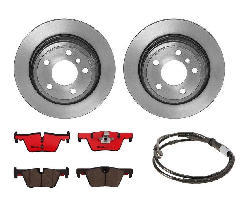 BMW Brembo Brake Kit – Pads and Rotors Rear (300mm) (Ceramic) 34356792292 – Brembo 1535920KIT