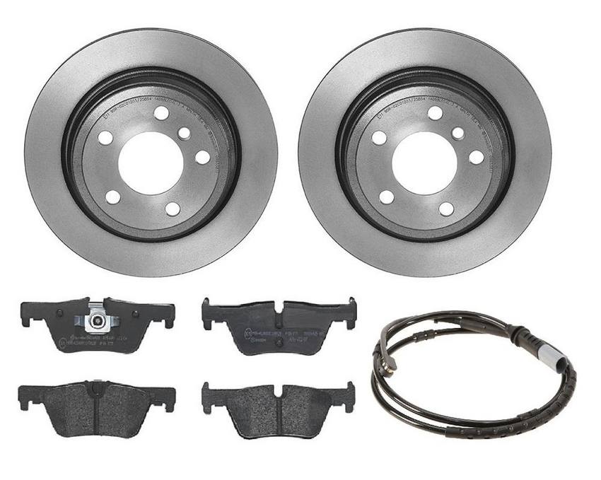 BMW Brembo Brake Kit – Pads and Rotors Rear (300mm) (Low-Met) 34356792292 – Brembo 1535949KIT