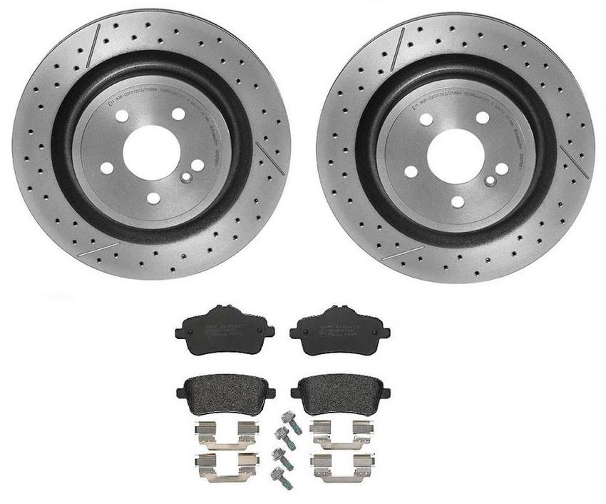 Brembo Brakes Kit – Pads and Rotors Rear (330mm) (Low-Met)