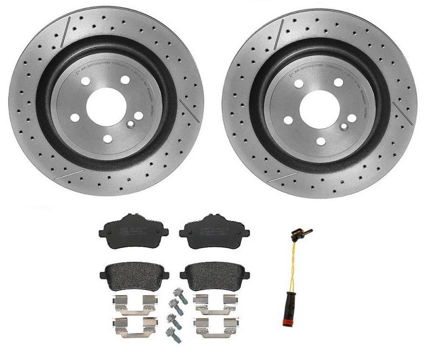 Brembo Brakes Kit – Pads and Rotors Rear (330mm) (Low-Met)