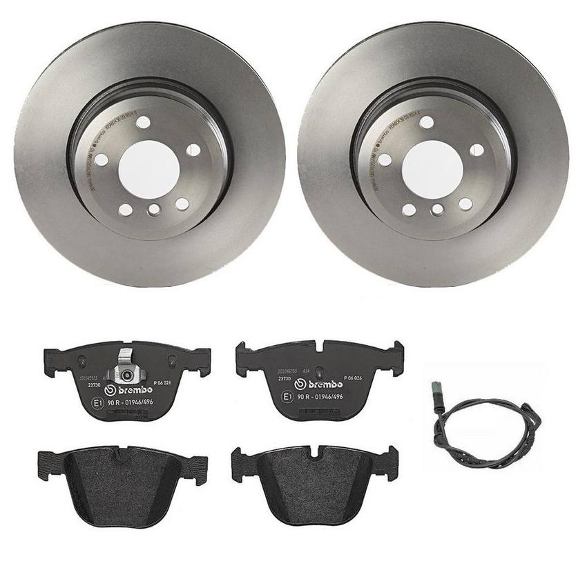 Brembo Brakes Kit – Pads and Rotors Rear (345mm) (Low-Met)