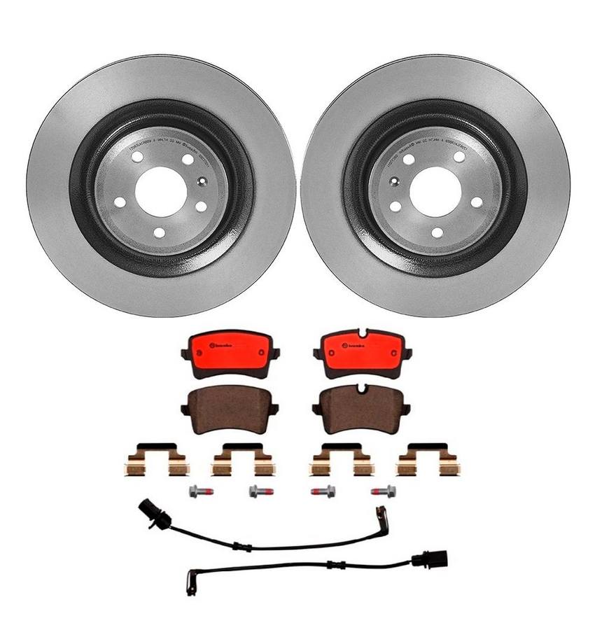 Audi Brembo Brake Kit – Pads and Rotors Rear (356mm) (Ceramic) 4H0698451M – Brembo 1536205KIT