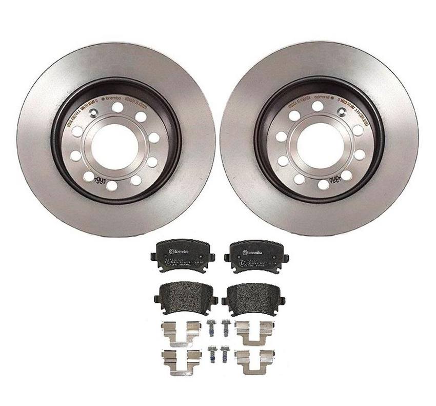 Brembo Brakes Kit – Pads and Rotors Rear (282mm) (Low-Met)