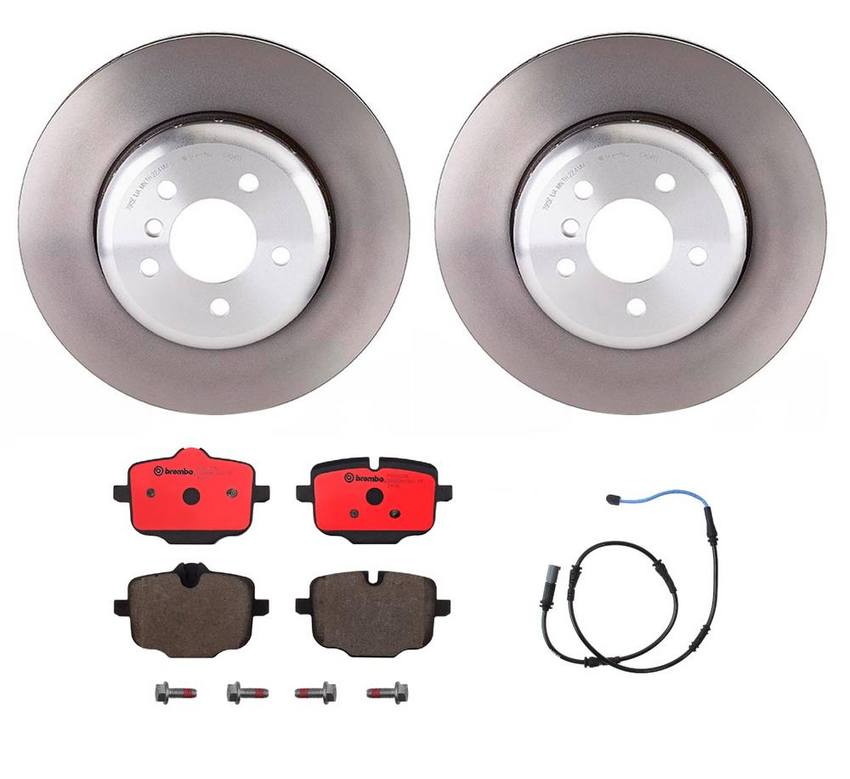 BMW Brembo Brake Kit – Pads and Rotors Rear (345mm) (Ceramic) 34356791962 – Brembo 1536313KIT