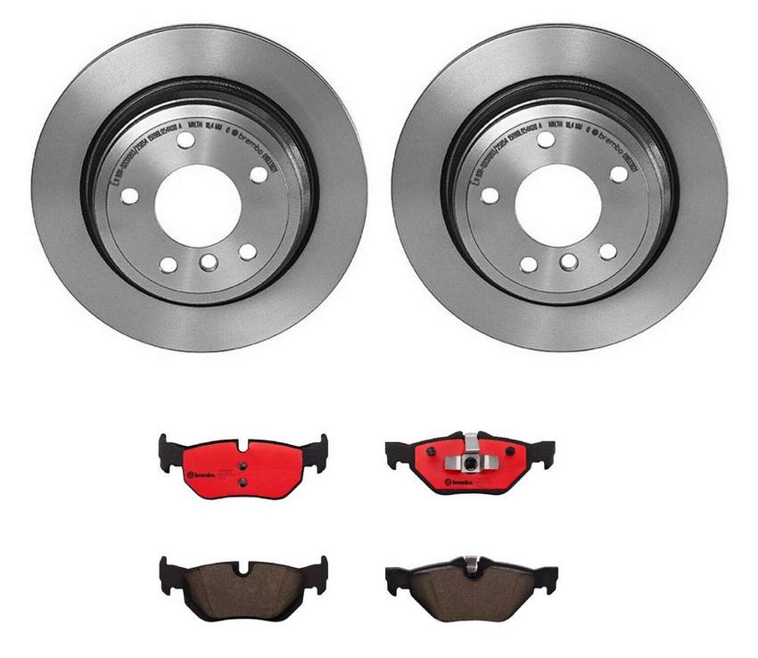 BMW Brembo Brake Kit – Pads and Rotors Rear (300mm) (Ceramic) 34216864901 – Brembo 1536386KIT