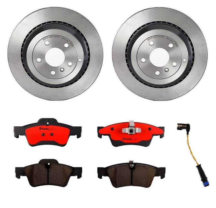 Mercedes Brembo Brakes Kit – Pads and Rotors Rear (330mm) (Ceramic) 1645401017 – Brembo 1536389KIT