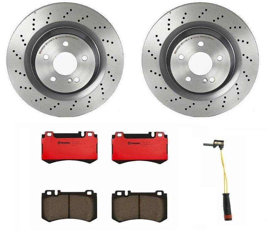 Mercedes Brembo Brakes Kit – Pads and Rotors Rear (330mm) (Ceramic) 230423161264 – Brembo 1536456KIT