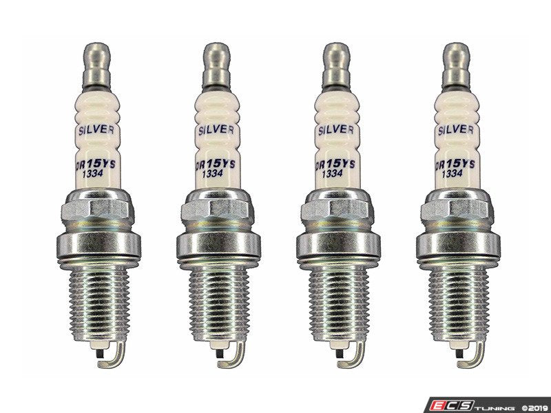 Brisk Silver Racing DR15YS Spark Plug - Set Of Four