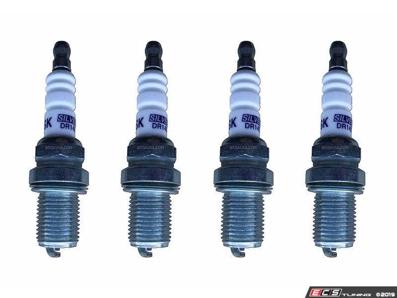 Brisk Silver Racing DR14S Spark Plug - Set Of Four