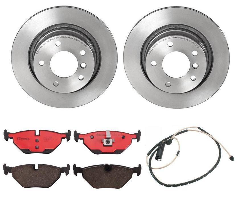 BMW Brembo Brake Kit – Pads and Rotors Rear (294mm) (Ceramic) 34356757896 – Brembo 1538911KIT