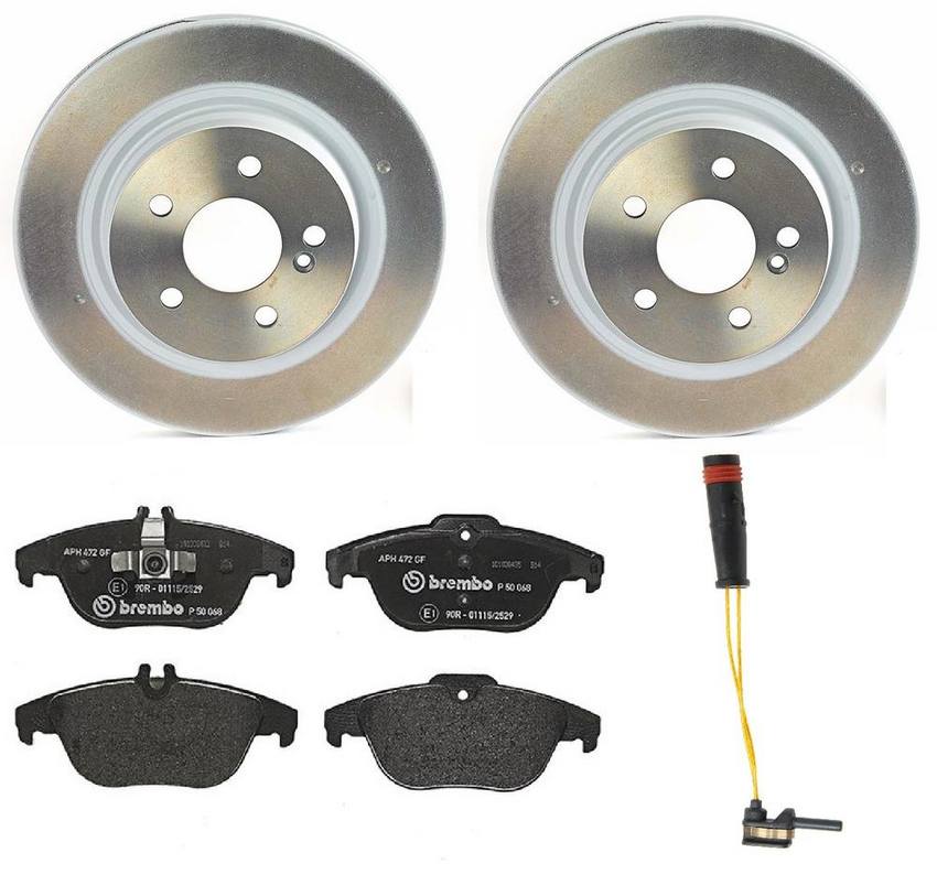 Mercedes Brembo Brakes Kit – Pads and Rotors Rear (300mm) (Low-Met) 2115401717 – Brembo 1538936KIT