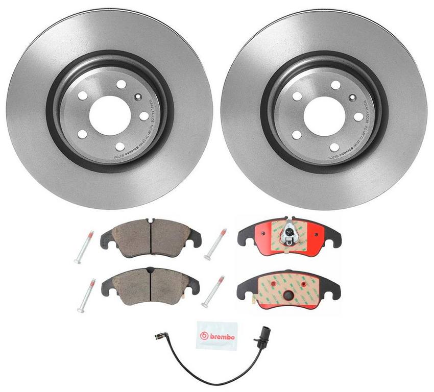 Audi Brake Kit – Pads and Rotors Front (345mm) (Ceramic) 8R0698151A – Brembo 1538988KIT